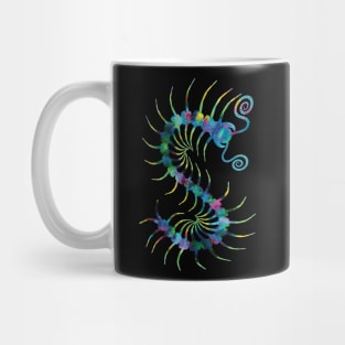 Watercolor Rainbow Centipede Mug